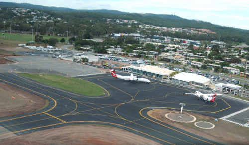 SHARING IS CARING: Rockhampton passengers will be flying out of Gladstone airport. SHARING IS CARING: Rockhampton passengers will be flying out of Gladstone airport.